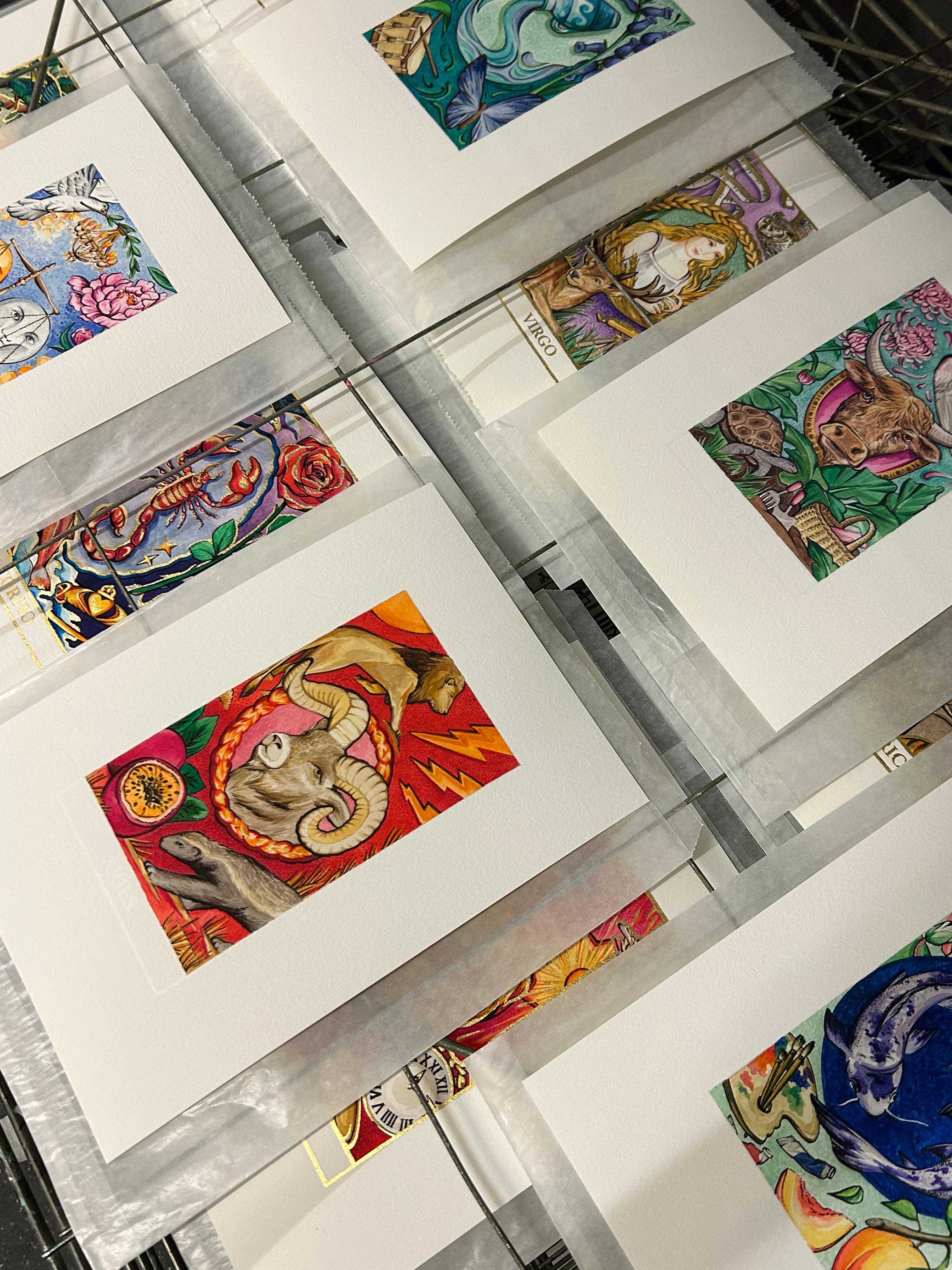 Zodiac Tarot Artwork SET