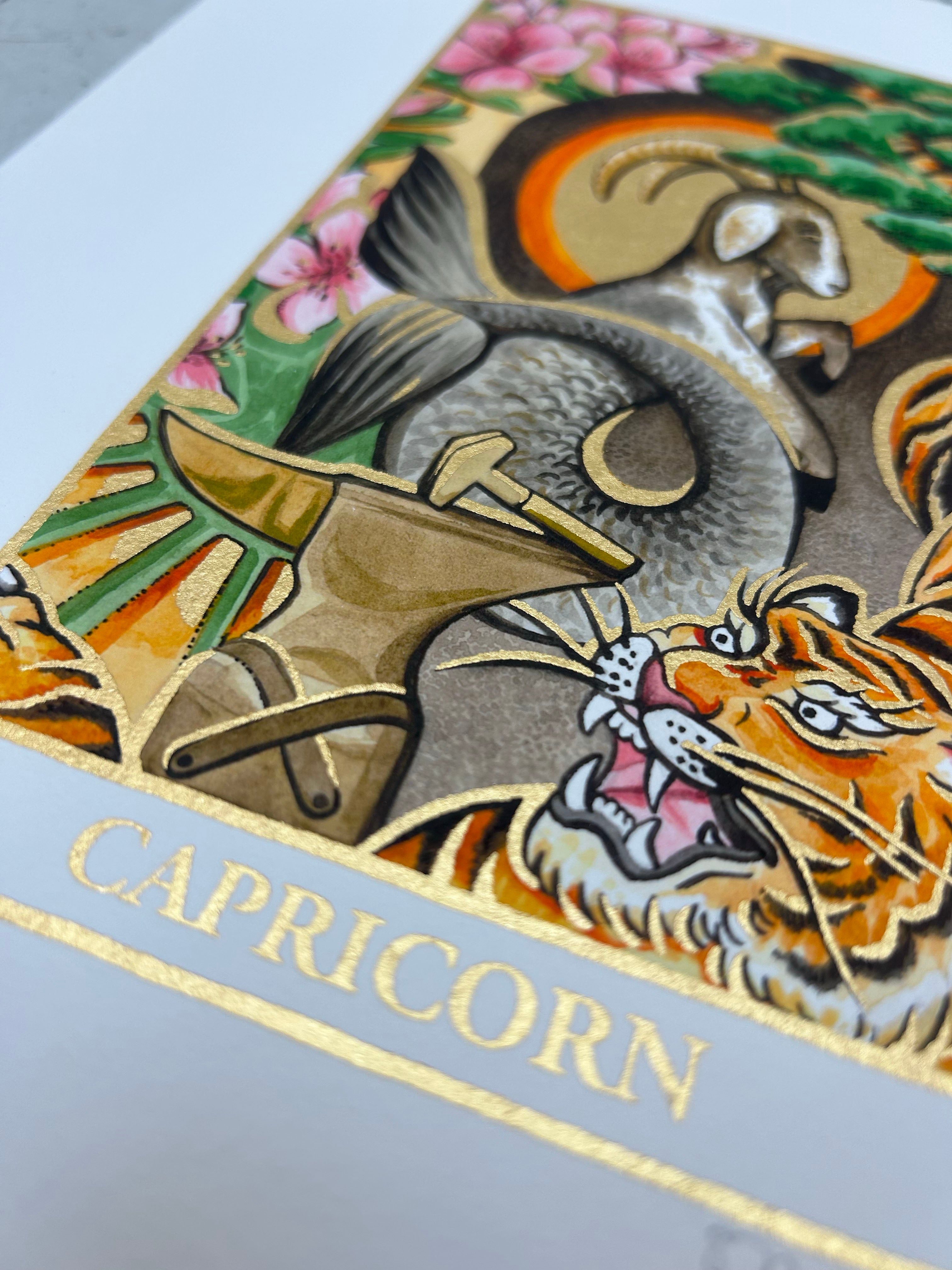 CAPRICORN Zodiac Tarot Artwork