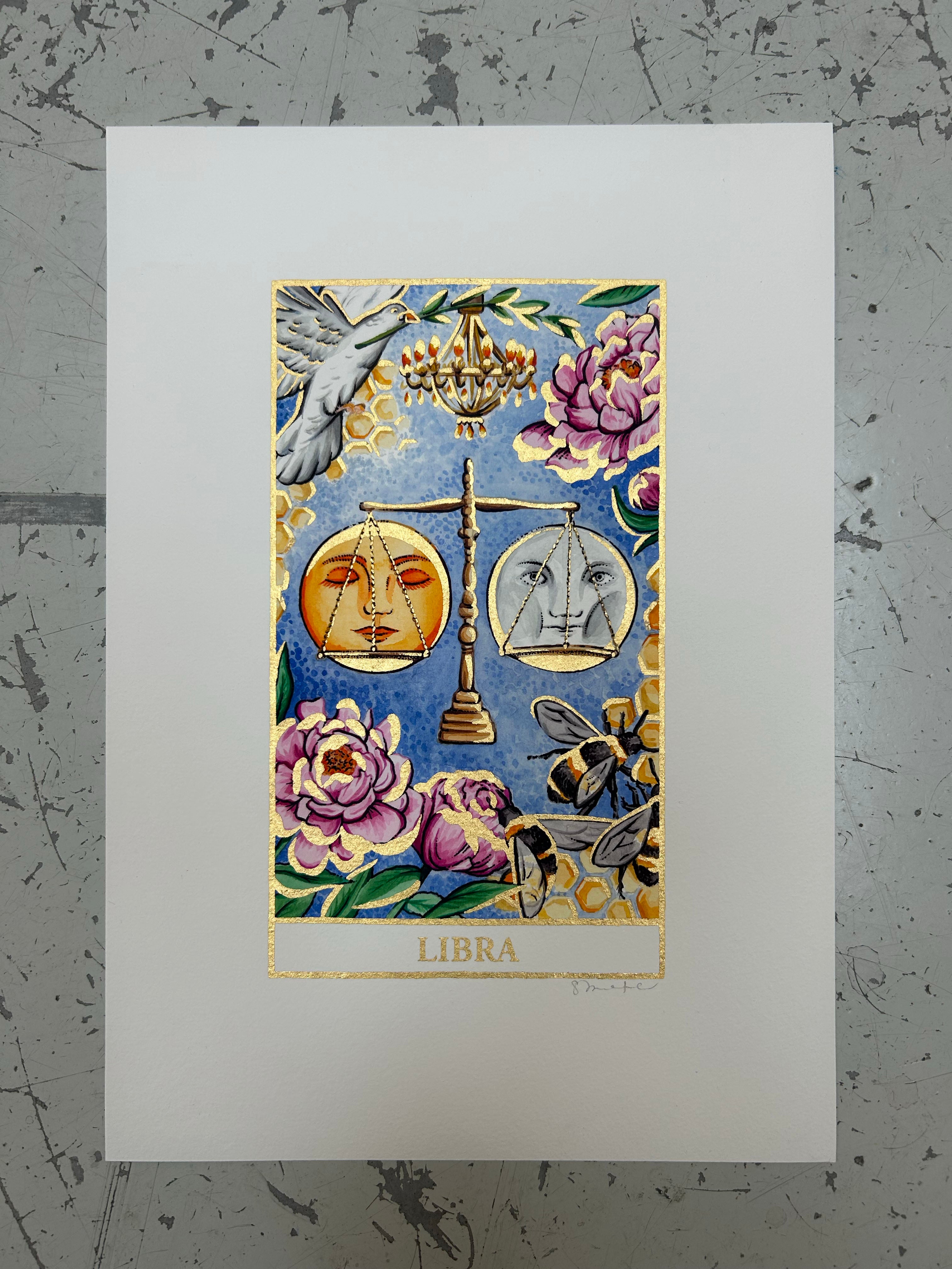 LIBRA Zodiac Tarot Artwork