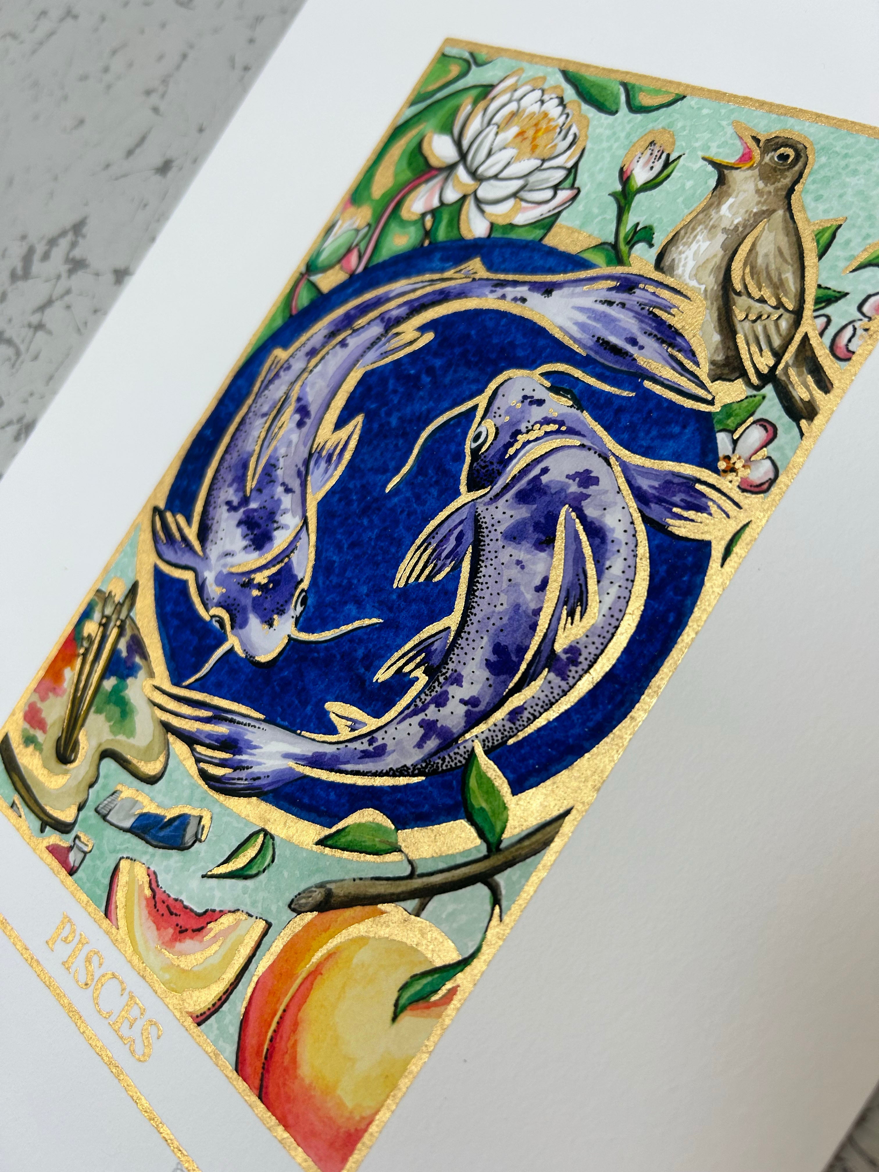 PISCES Zodiac Tarot Artwork