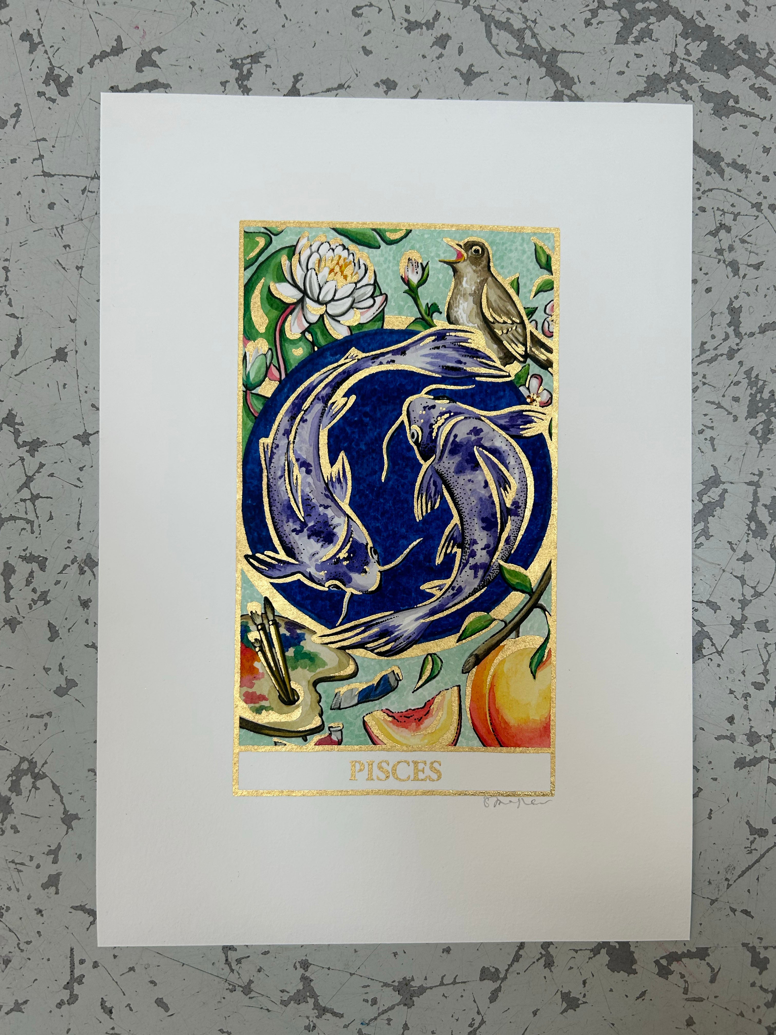 PISCES Zodiac Tarot Artwork