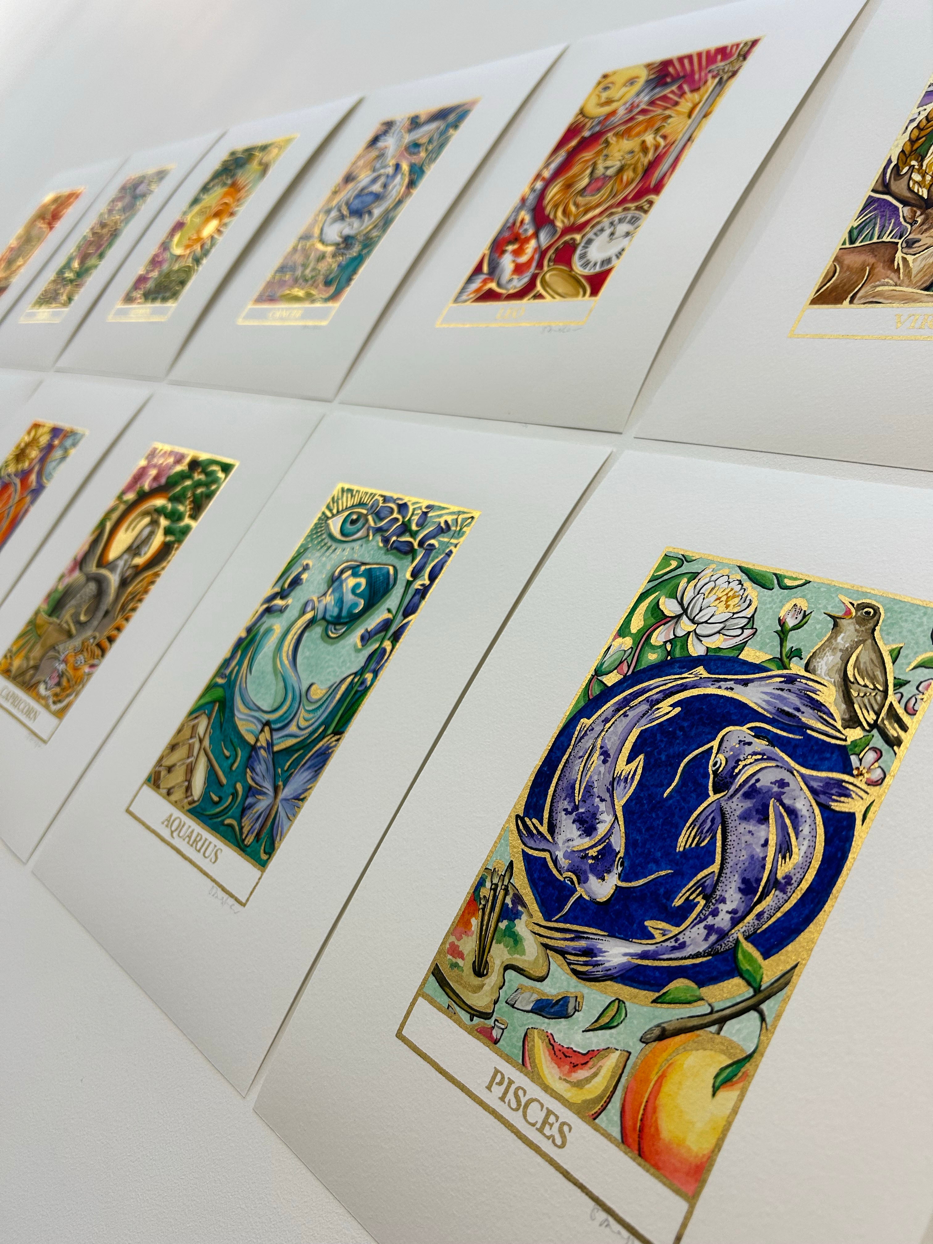 PISCES Zodiac Tarot Artwork