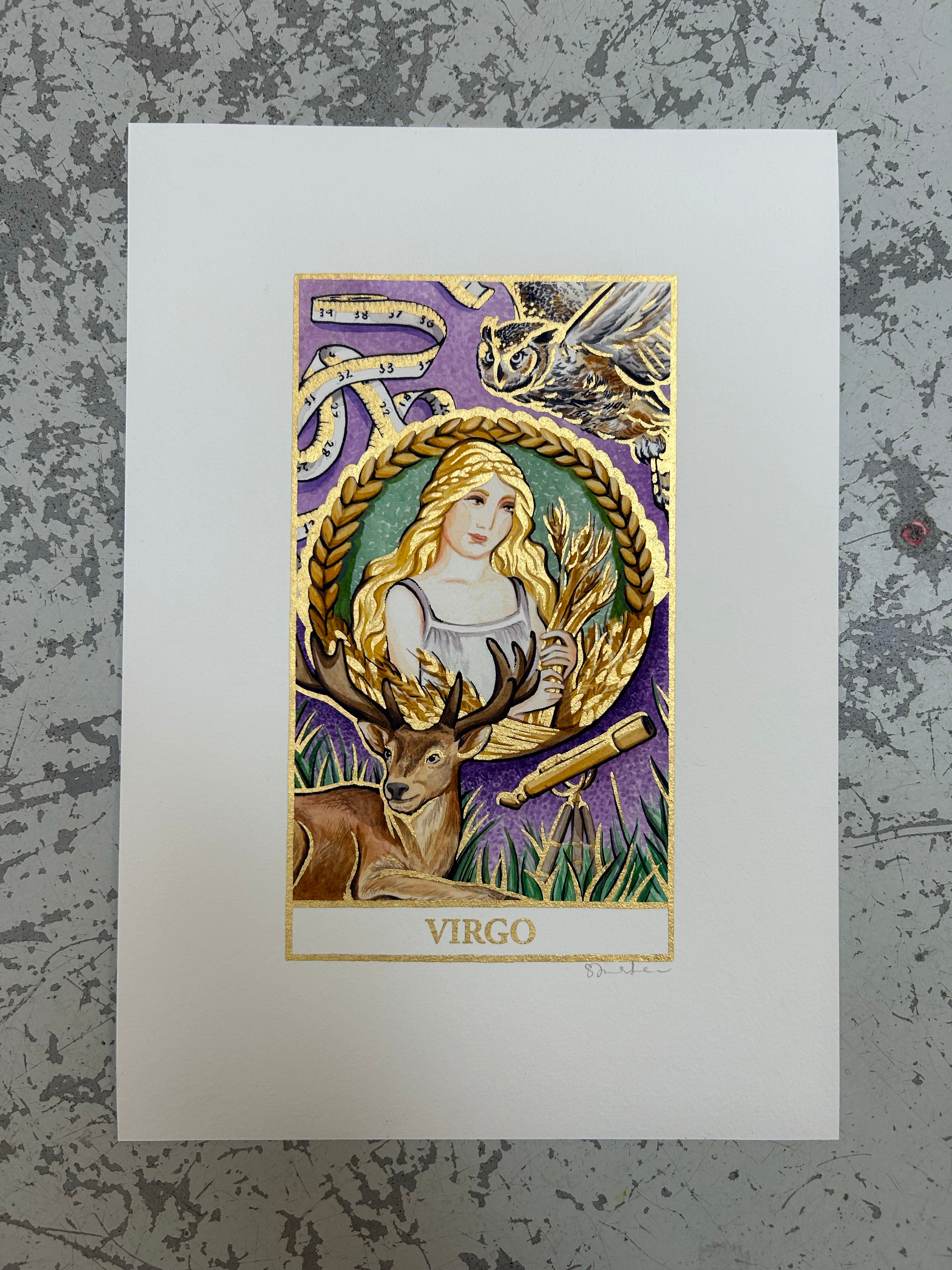 VIRGO Zodiac Tarot Artwork