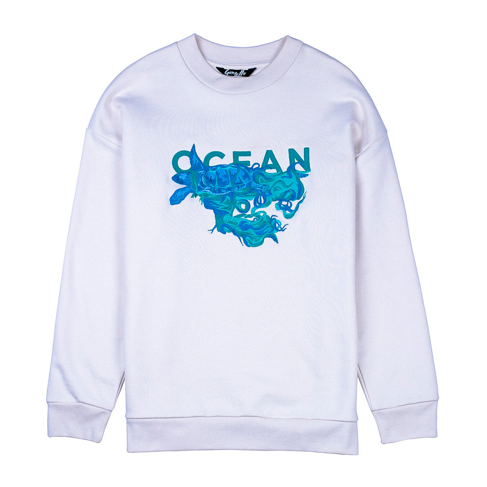 Ocean Embroidered Sweatshirt