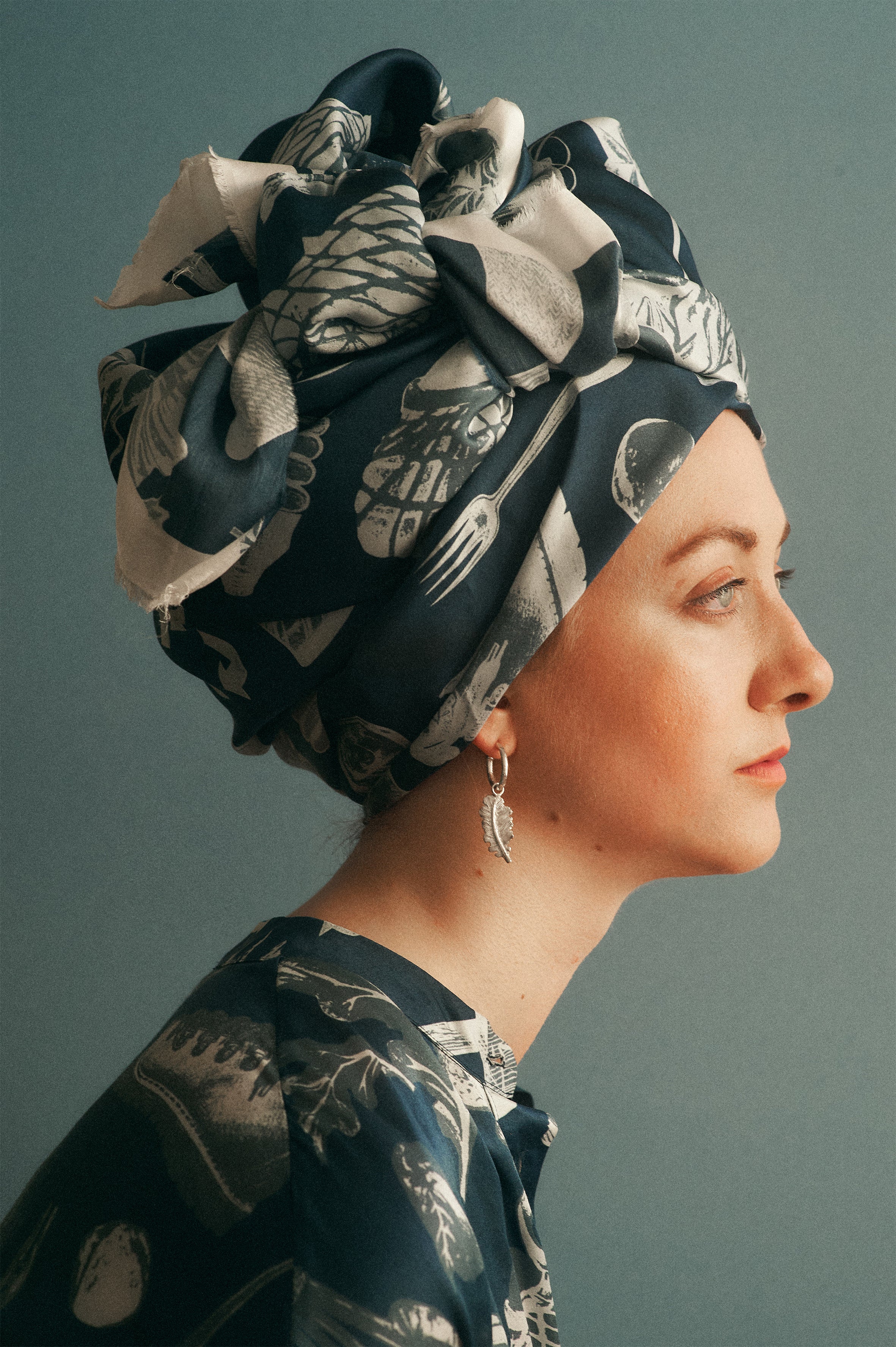 Protein Charm Hoops in Silver